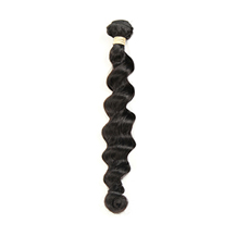 18 inches Weft 1B# Natural Black Loose Body 1PCS