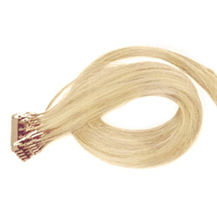 20 inches #24 Ash Blonde 25S 6D Human Hair Extensions