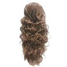 French Romantic Curls Sexy Bud Head Ponytail Flax Yellow 1 Piece