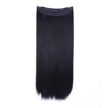 24 inches Natural Black(#1b) One Piece Clip In Synthetic Hair Extensions