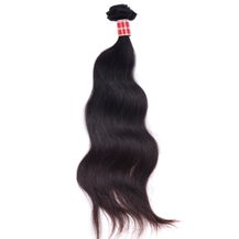 16 inches Natural Black (#1b) Body Wave Peruvian Virgin Hair Weft