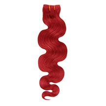 30 inches Red Body Wave Indian Remy Hair Wefts