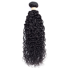 14 inches Natural Black #1b Kinky Curly Brazilian Virgin Hair Wefts