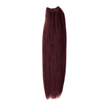 10 inches 99J Straight Indian Remy Hair Wefts