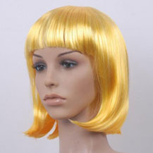 Costume Wig For Party Straight Yellow
