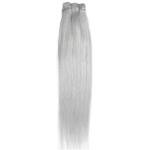 10 inches Silver Grey Hair Extensions Grey Hair Weaves