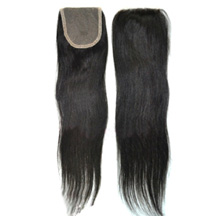 10 inches Natural Black Straight Virgin Brazilian Remy Hair Lace Closure