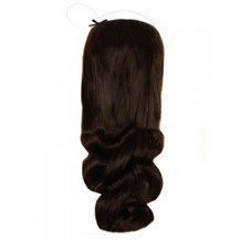 24 inches 50g Human Hair Secret Extensions Wavy Dark Brown (#2)